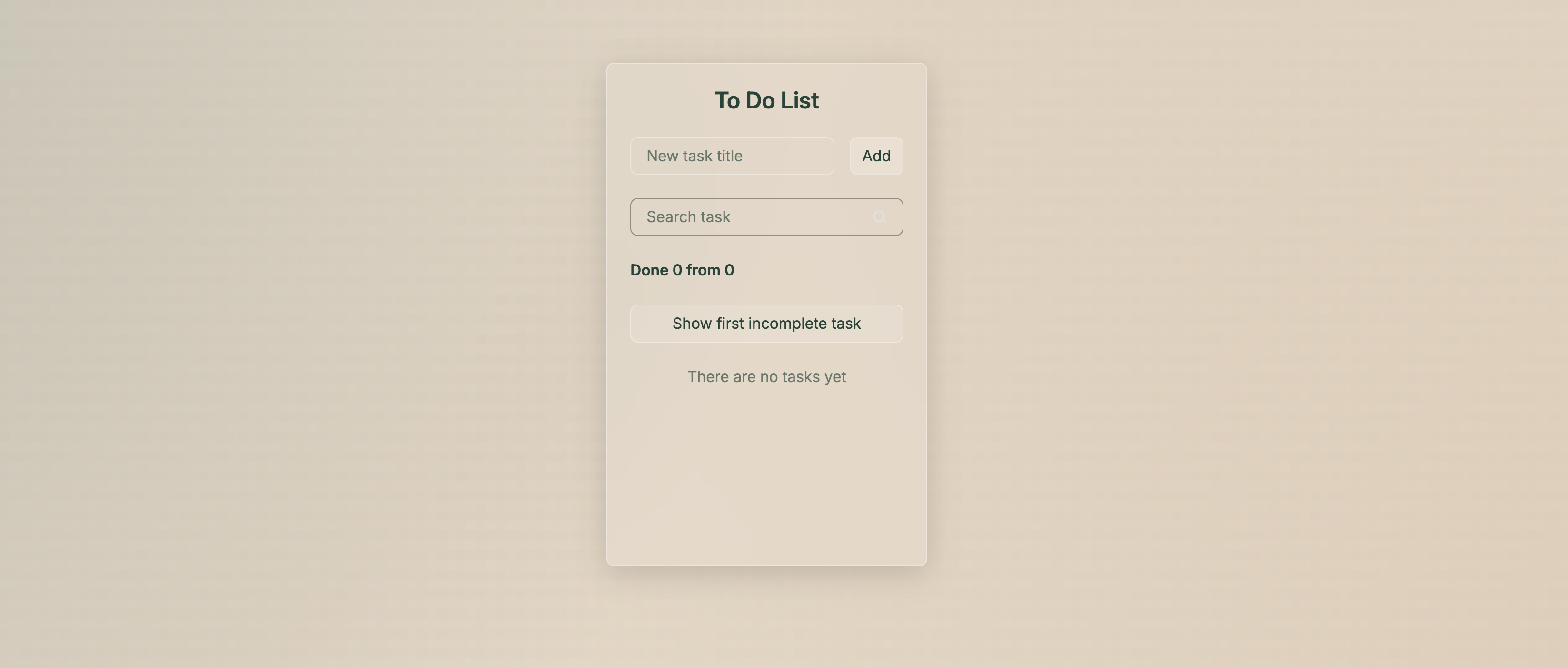 Todo React проект