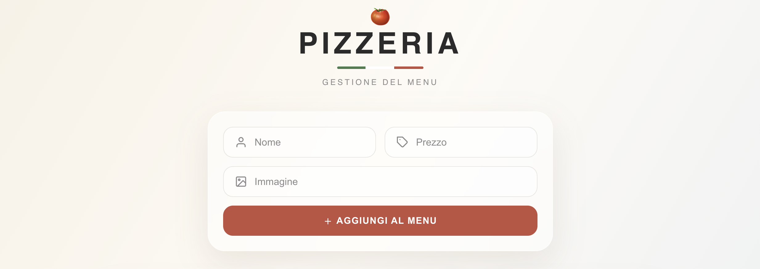 Pizzeria проект